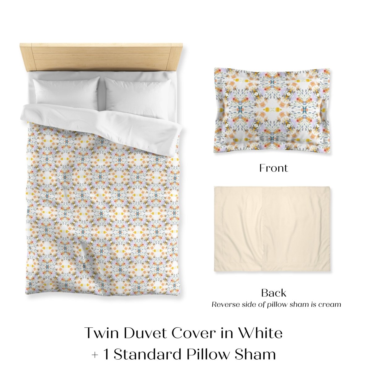Petals and Blooms | Microfibre Duvet Cover Set - Microfibre Duvet Set - Piccolo Fiore Prints