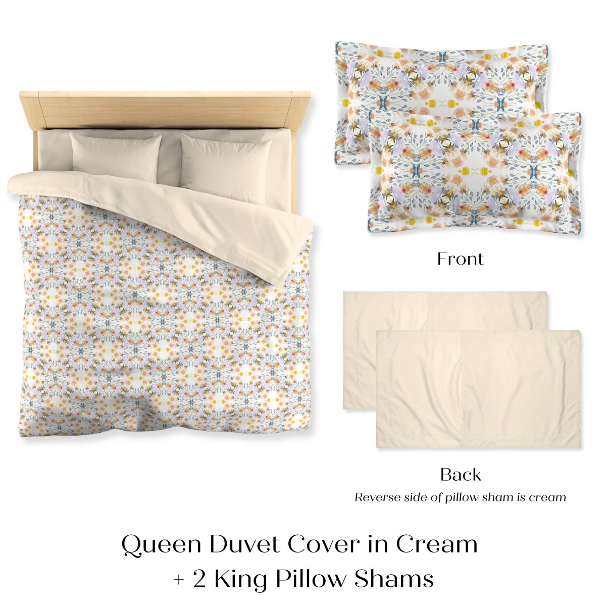 Petals and Blooms | Microfibre Duvet Cover Set - Microfibre Duvet Set - Piccolo Fiore Prints