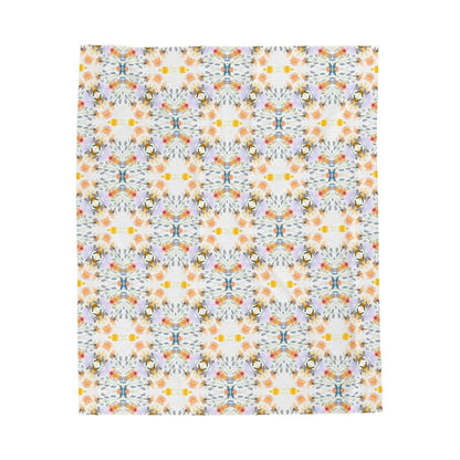 Petals and Blooms | Minky Throw Blanket - Minky Throw Blanket - Piccolo Fiore Prints