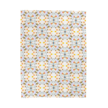 Petals and Blooms | Minky Throw Blanket - Minky Throw Blanket - Piccolo Fiore Prints