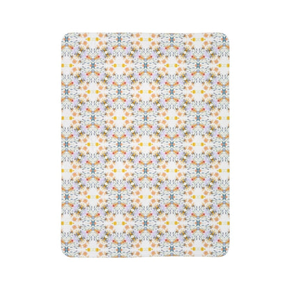 Petals and Blooms | Sherpa Fleece Blanket - Sherpa Fleece Blanket - Piccolo Fiore Prints