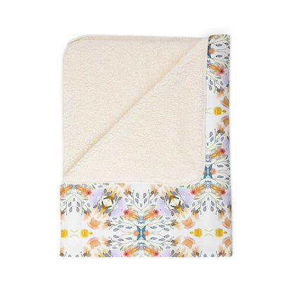 Petals and Blooms | Sherpa Fleece Blanket - Sherpa Fleece Blanket - Piccolo Fiore Prints