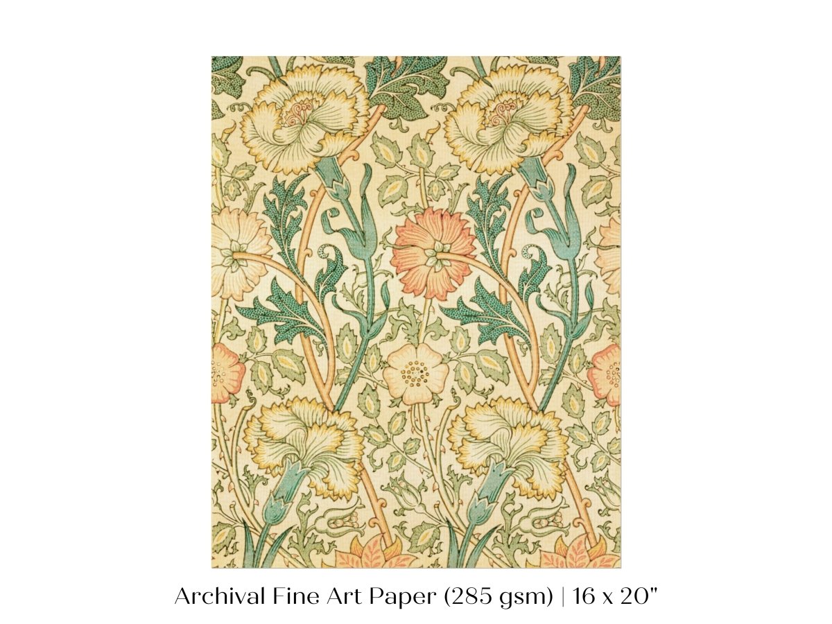 Pink and Rose Pattern | William Morris | P373 - Single Art Prints - Piccolo Fiore Prints