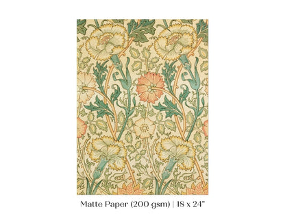 Pink and Rose Pattern | William Morris | P373 - Single Art Prints - Piccolo Fiore Prints