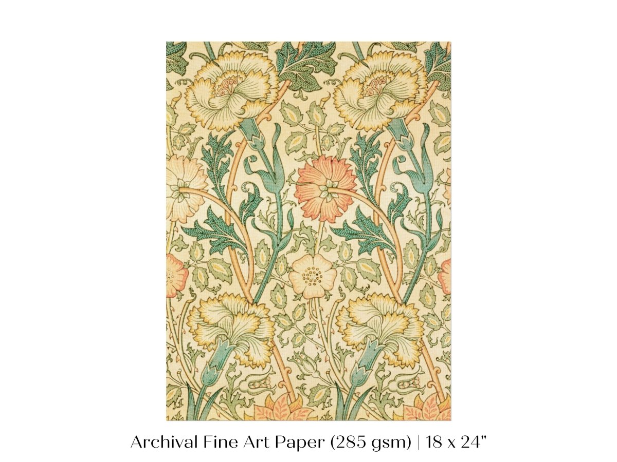 Pink and Rose Pattern | William Morris | P373 - Single Art Prints - Piccolo Fiore Prints