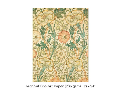 Pink and Rose Pattern | William Morris | P373 - Single Art Prints - Piccolo Fiore Prints