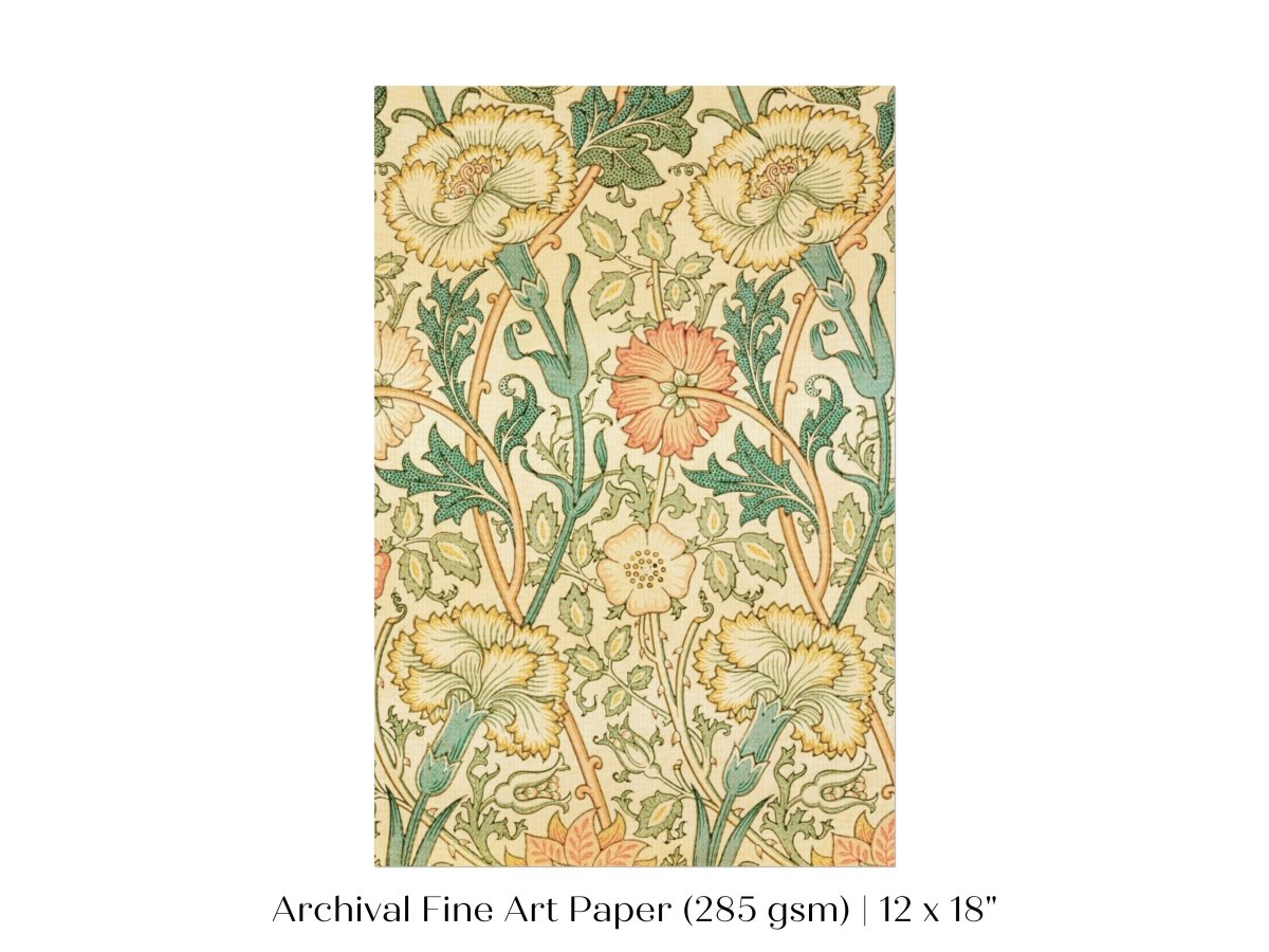 Pink and Rose Pattern | William Morris | P373 - Single Art Prints - Piccolo Fiore Prints