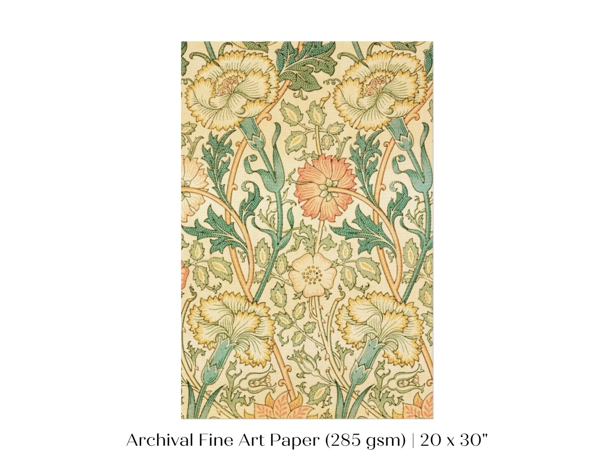 Pink and Rose Pattern | William Morris | P373 - Single Art Prints - Piccolo Fiore Prints