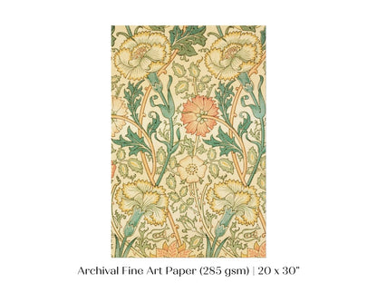 Pink and Rose Pattern | William Morris | P373 - Single Art Prints - Piccolo Fiore Prints