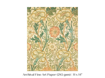 Pink and Rose Pattern | William Morris | P373 - Single Art Prints - Piccolo Fiore Prints