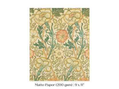 Pink and Rose Pattern | William Morris | P373 - Single Art Prints - Piccolo Fiore Prints