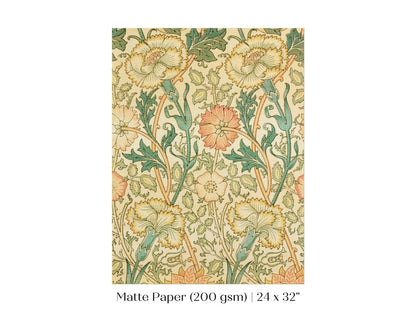 Pink and Rose Pattern | William Morris | P373 - Single Art Prints - Piccolo Fiore Prints