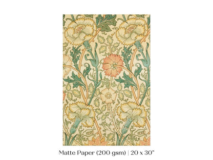 Pink and Rose Pattern | William Morris | P373 - Single Art Prints - Piccolo Fiore Prints
