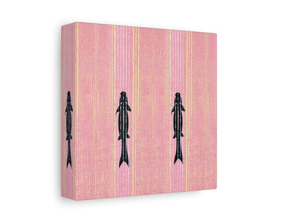Pink Fish | Vintage Japanese Woodblock | P128 - Single Square Art Prints - Piccolo Fiore Prints