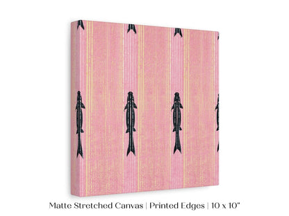 Pink Fish | Vintage Japanese Woodblock | P128 - Single Square Art Prints - Piccolo Fiore Prints