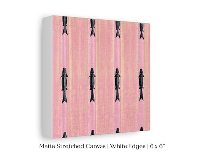 Pink Fish | Vintage Japanese Woodblock | P128 - Single Square Art Prints - Piccolo Fiore Prints
