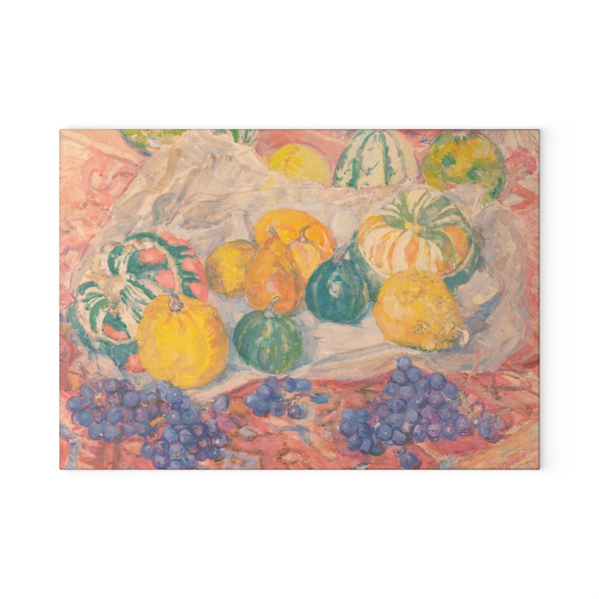 Pumpkins and Grapes | Glass Chopping Board - Glass Chopping Board - Piccolo Fiore Prints