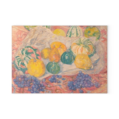 Pumpkins and Grapes | Glass Chopping Board - Glass Chopping Board - Piccolo Fiore Prints