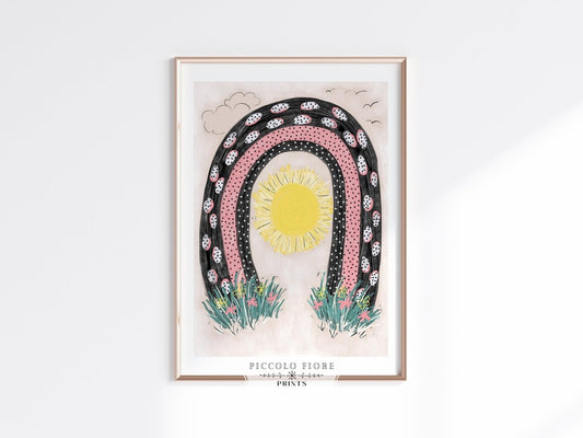 Rainbow and Sunshine | K3 - Single Art Prints - Piccolo Fiore Prints