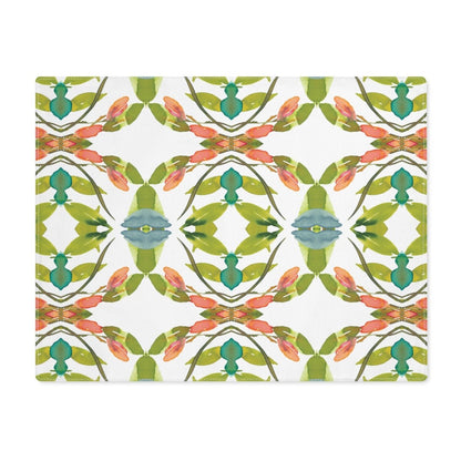 Retro Lime Leaves | Placemat - Cotton Twill Placemat - Piccolo Fiore Prints