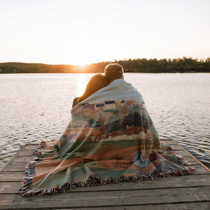 Rolling Hills | Woven Blanket - Woven Blanket - Piccolo Fiore Prints