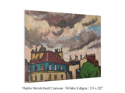 Rooftops and Clouds, Paris | P499 - Single Art Prints - Piccolo Fiore Prints