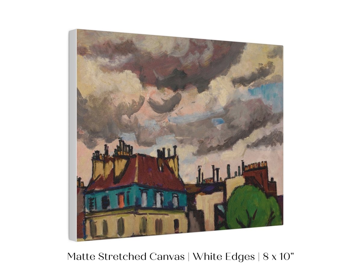 Rooftops and Clouds, Paris | P499 - Single Art Prints - Piccolo Fiore Prints