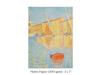Sailing Boat and Buoy | P361 - Single Art Prints - Piccolo Fiore Prints