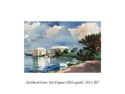 Salt Kettle, Bermuda | P159 - Single Art Prints - Piccolo Fiore Prints