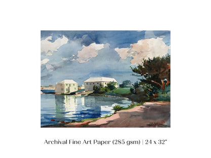 Salt Kettle, Bermuda | P159 - Single Art Prints - Piccolo Fiore Prints