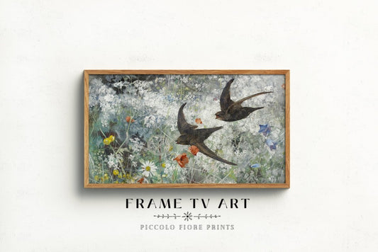 Samsung Frame TV Art | Birds and Wildflowers | TV14 - Frame TV Art - Piccolo Fiore Prints