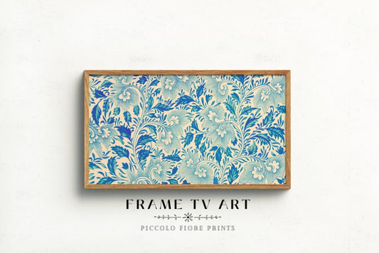 Samsung Frame TV Art | Chinoiserie Blue Floral | TV34 - Frame TV Art - Piccolo Fiore Prints