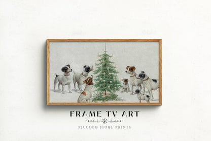 Samsung Frame TV Art | Dogs at Christmas | TV16 - Frame TV Art - Piccolo Fiore Prints