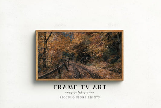 Samsung Frame TV Art | Fall Country Lane | TV10 - Frame TV Art - Piccolo Fiore Prints