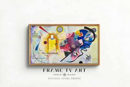 Samsung Frame TV Art | Kandinsky Yellow - Red - Blue | TV23 - Frame TV Art - Piccolo Fiore Prints