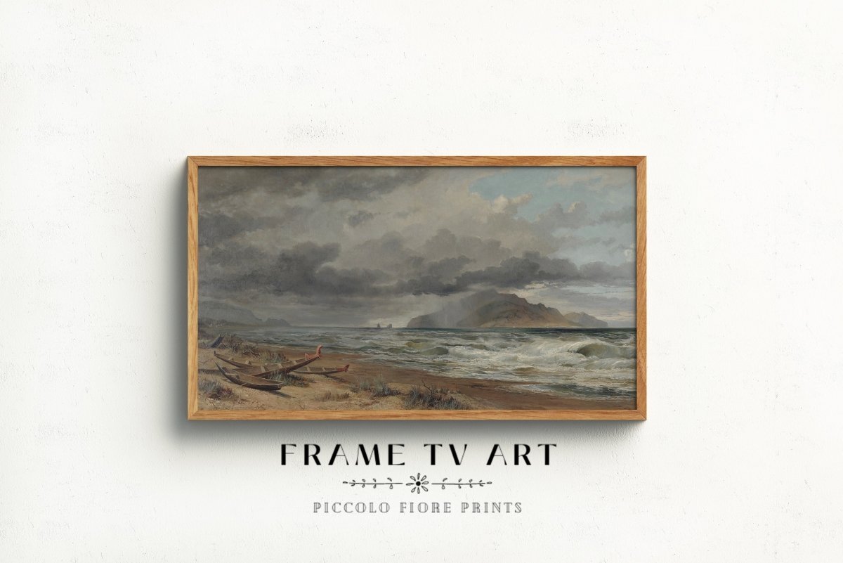 Samsung Frame TV Art | Stormy Seascape | TV8 - Frame TV Art - Piccolo Fiore Prints