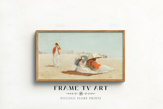 Samsung Frame TV Art | Victorian Beach | TV7 - Frame TV Art - Piccolo Fiore Prints