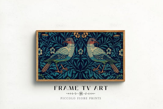 Samsung Frame TV Art | William Morris Birds | TV26 - Frame TV Art - Piccolo Fiore Prints