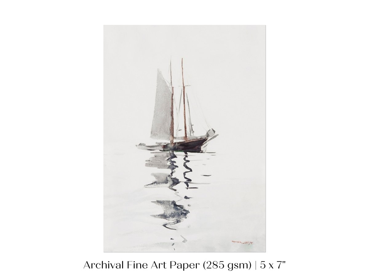 Schooner | P73 - Single Art Prints - Piccolo Fiore Prints