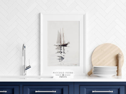 Schooner | P73 - Single Art Prints - Piccolo Fiore Prints