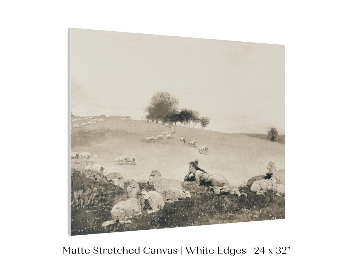 Shepherdess | P397 - Single Art Prints - Piccolo Fiore Prints