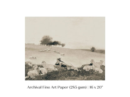 Shepherdess | P397 - Single Art Prints - Piccolo Fiore Prints