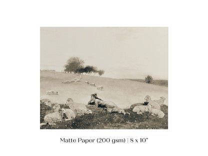 Shepherdess | P397 - Single Art Prints - Piccolo Fiore Prints
