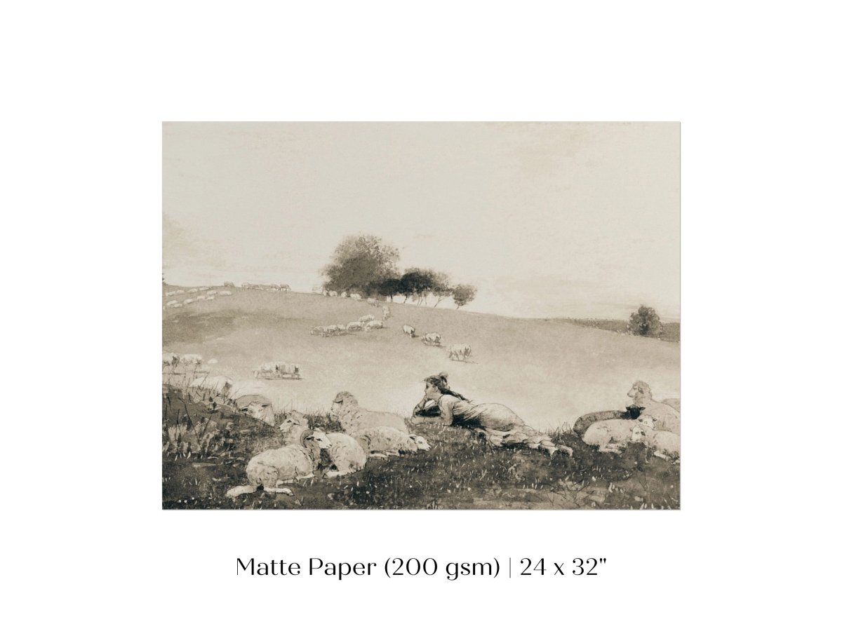 Shepherdess | P397 - Single Art Prints - Piccolo Fiore Prints