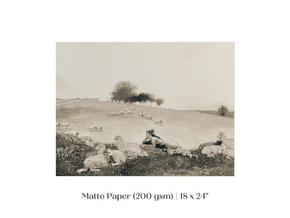 Shepherdess | P397 - Single Art Prints - Piccolo Fiore Prints
