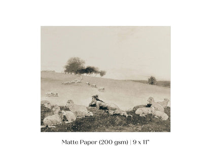 Shepherdess | P397 - Single Art Prints - Piccolo Fiore Prints