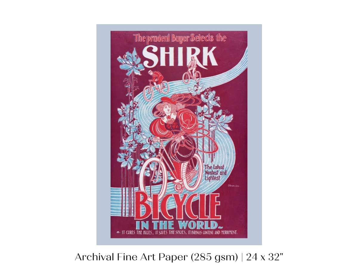 Shirk Bicycles | P698 - Single Art Prints - Piccolo Fiore Prints