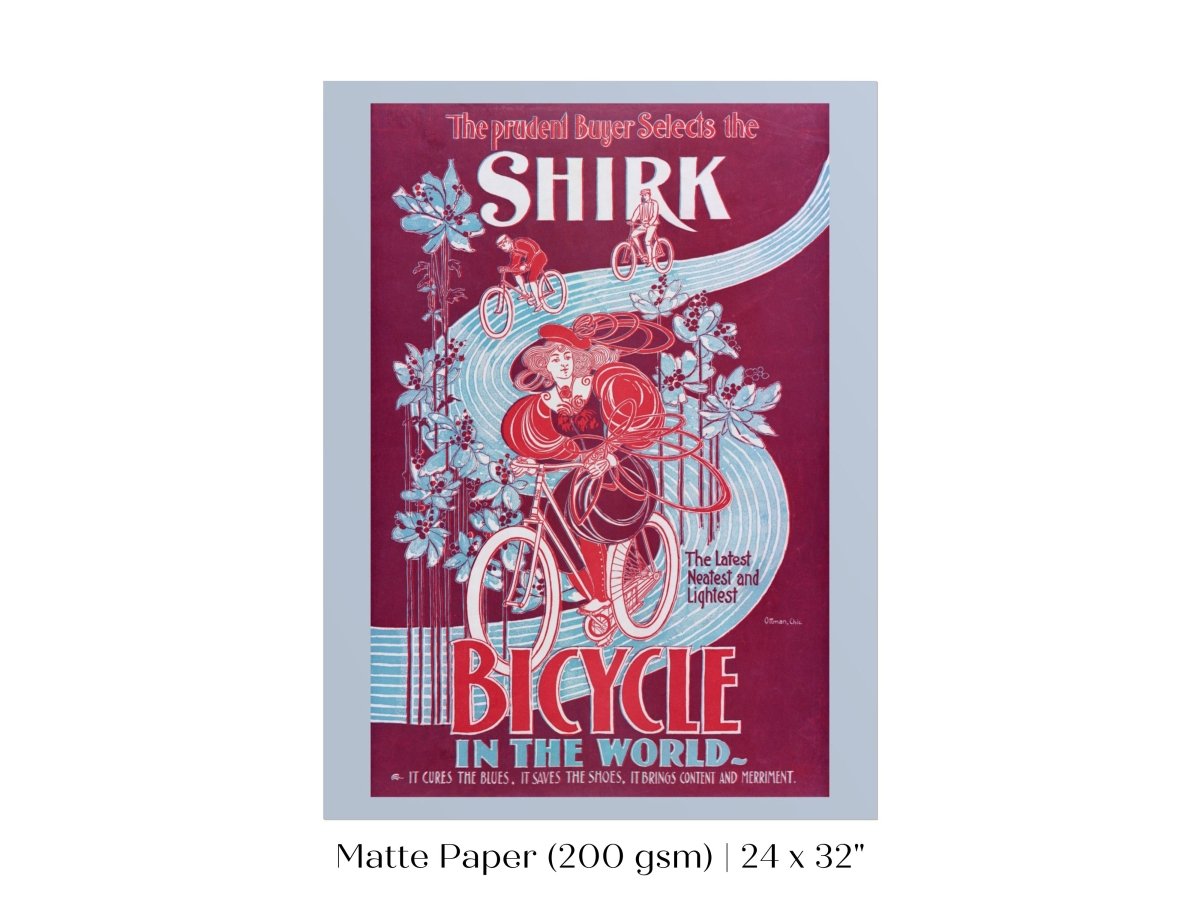 Shirk Bicycles | P698 - Single Art Prints - Piccolo Fiore Prints