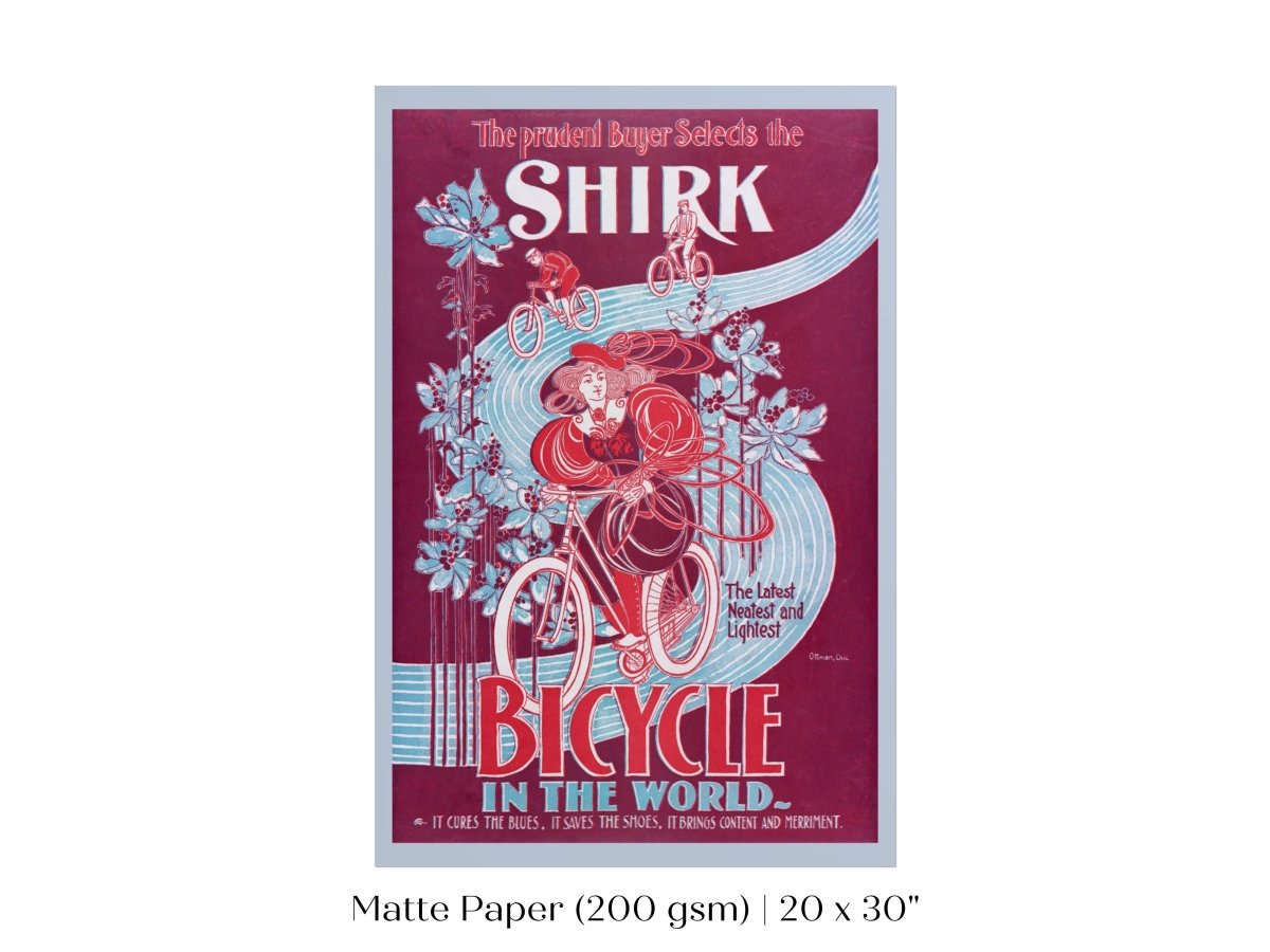 Shirk Bicycles | P698 - Single Art Prints - Piccolo Fiore Prints
