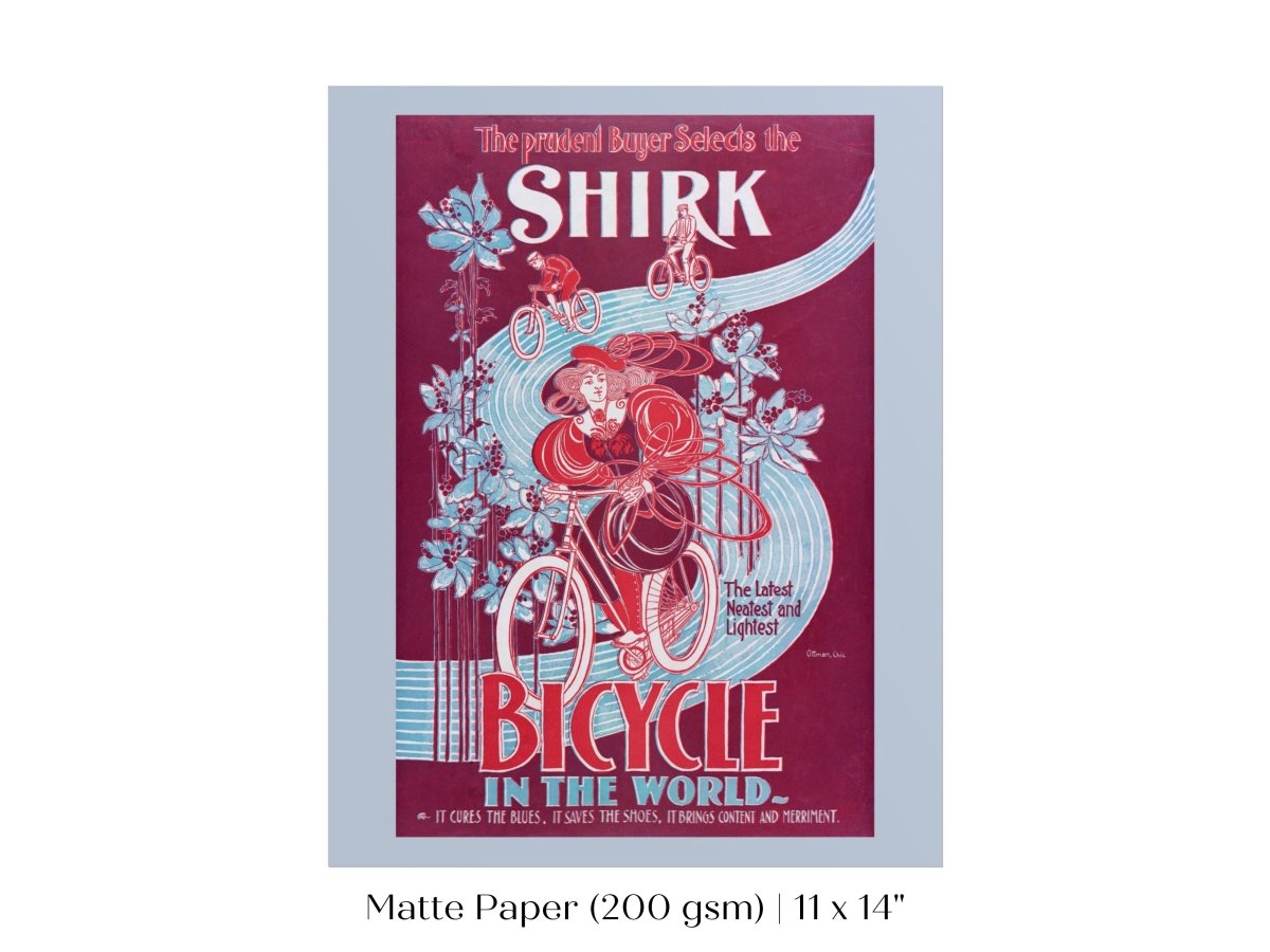 Shirk Bicycles | P698 - Single Art Prints - Piccolo Fiore Prints